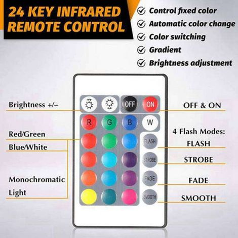 10 Base de lampe LED, 16 couleurs, télécommande IR, fente acrylique, alimentation USB ou piles, pour projet DIY (1/4)
