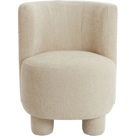 Chaise blanche en bois chaude Light & Living Kamova (1/4)