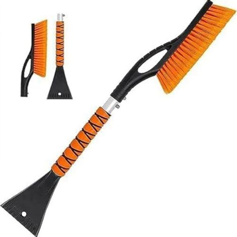 Brosse à Neige pour Voiture - 2 en 1 Grattoir Voiture avec Balais à Neige pour Auto, Détachable Grattoir A Neige Balai A Neige avec poignée Ergonomique en Mousse de pour Voitures,Camions (68CM) (1/4)