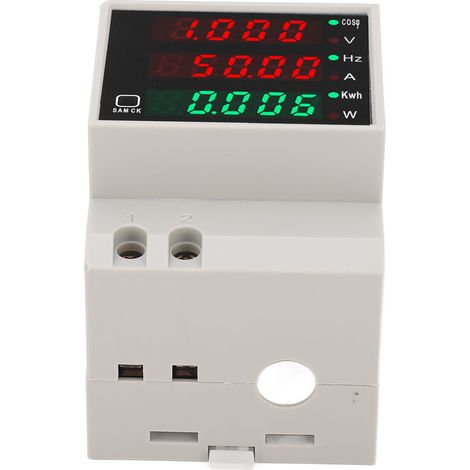 Digitales Wechselstrommessgerät 80-300V 0-100A, Energiemonitor mit Spannungs-, Strom-, Frequenz- und Leistungsmessung, elektrischer Tester für die Hausinstallation. (1/5)