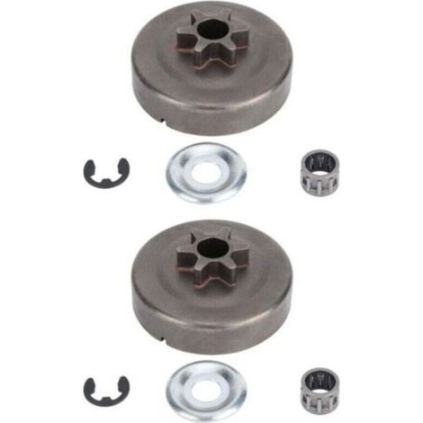 Pignons tambour embrayage STIHL Transmission moteur 2pcs, compatible 017/018/021/023/025/MS170-MS250 Propriétaires STIHL (1/4)