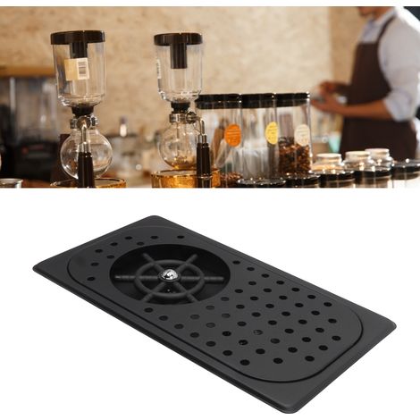 Lave-tasses en acier inoxydable 304 pour bars, salons de thé, cafés - Filtre à jet d'eau haute pression intégré avec tamis - Noir (Modèle A) (1/5)
