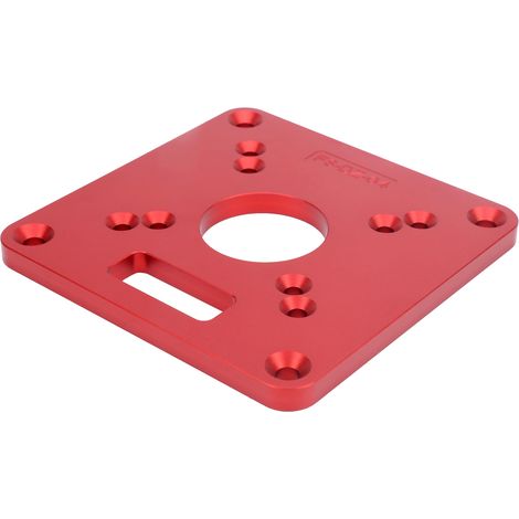 Plaque de défonceuse en aluminium FS-DZ-04, plateau de toupie universel, outil de menuiserie, gabarit de coupe, 12mm, pour table de travail, robuste et précis (1/5)