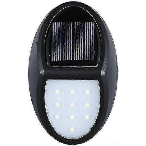 Appliques murales solaires à 10 LED - IP65 - Détecteur de luminosité - Extérieur (1/5)