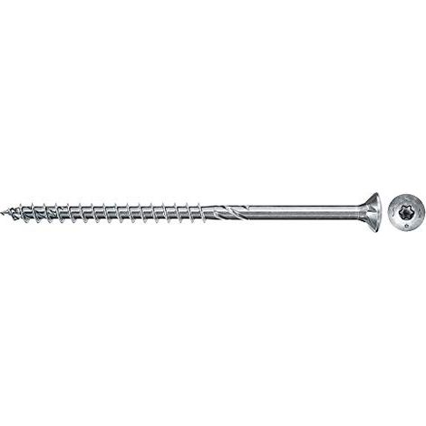 Fischer 50x Power-Fast II FPF II CTP 4,5 x 40 mm BC testa svasata con impronta TX20 parzialmente filettata zincatura galvanica blu passivato - 670664