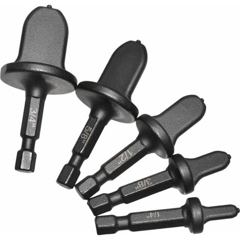 5pcs Tube Expanseur en Cuivre Extenseur de Tube en Cuivre Tige Hexagonale de Climatisation Ensembles D'expandeurs de Queue en Cuivre Tuyau d'expansion Kit de Réparation 1/4" 5/8" 1/2" 3/8" 3/4"