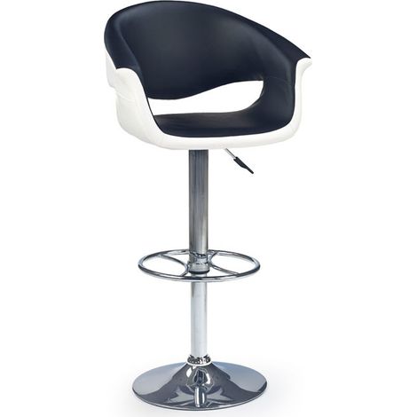 Tabouret de bar design noir et blanc Doug (1/5)