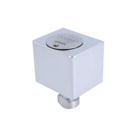 AMIG dispositivo seguridad amig 670a 60x50 laton crom. , Cerradura cuadrada de latón macizo para puertas enrollables. Accionamiento superior. Extracción de llave en dos posiciones.