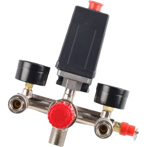 Pièces de pompe/compresseur à air, pressostat, ensemble de support automatique Bama, connecteur européen trois-en-un (1/4)