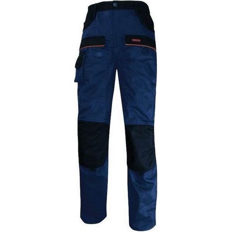 Deltaplus 5427715 M2-Corporate Mcpan Pantaloni da lavoro 9 tasche ginocchia preformate rinforzo sedere colore Blu-Nero