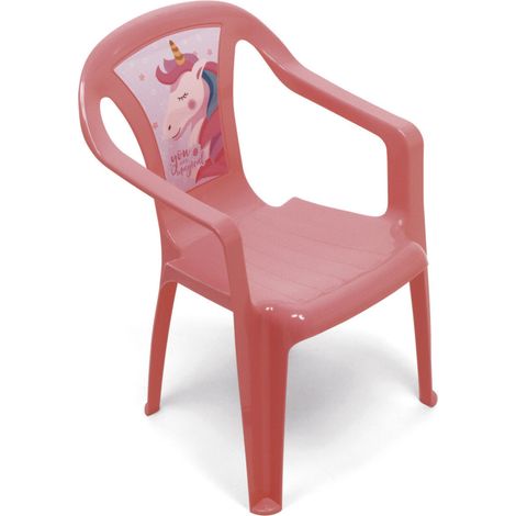 Chaise en plastique 36.5x40x51cm - Licorne (1/3)