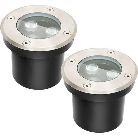Jiubiaz Lot de 2 spots encastrés LED 3W IP67