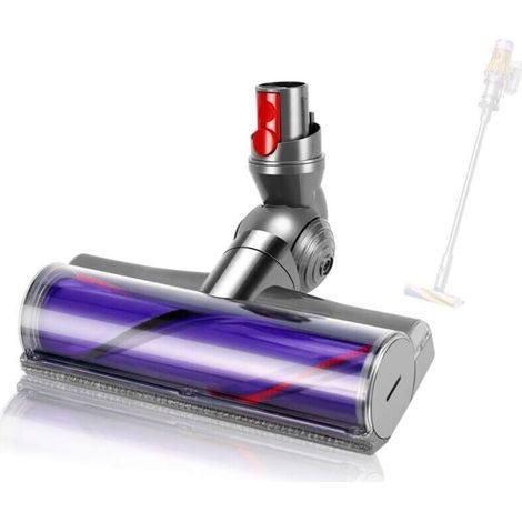 Tête de Brosse compatibilité pour Dyson V12 Detect Slim, Tête de Nettoyage de Rechange compatibilité pour Dyson V12,Convient pour Les Tapis, Les planchers de Bois Franc, Les Carreaux. (1/4)