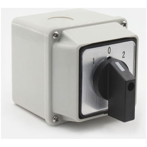 Interrupteur Rotatif Inverseur - 3 Positions 8 Bornes 20 A à 63 A 380 V IP65 - 1 Pièce (1/5)