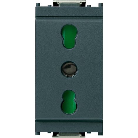 Presa 2P+T 16A P17/11 Grigio ( VIMAR cod. 16203 )