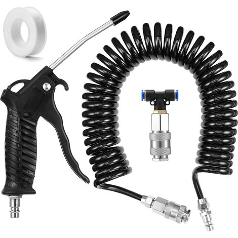 Soufflette à air Comprimé avec Tuyau de 5 Mètres Soufflette Air Duster pour Camion (5m -Black) (1/5)