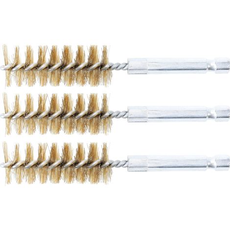 Spazzola in ottone 18 mm 6,3 mm (1/4") 3 pz. (1/4)