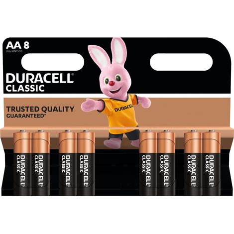 Pack De 8 Piles Duracell - AA LR06