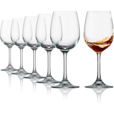 Verres à Vin de Porto Weinland Lot de 6, 230 ml – Verres Élégants en Cristal Idéal pour Vins Doux Rouges et Blancs, Porto (1/5)