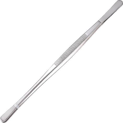 31 cm lange Küchenzange aus Edelstahl, Steakzange für Grills und Steaks mit geriffelter Grifffläche, ideal für Köche, Gourmets und alle, die gerne grillen. (1/5)