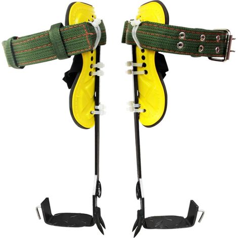 équipement l'escalade dans Les Arbres Arbre Escalade Magique Arbre Outils Acier Inoxydable Grande béquille Outil épaissi pédale Pied Fermeture éclair Fer Chaussures (1/4)