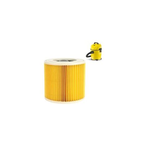 Cartouche filtrante, filtre à air de rechange pour aspirateurs Kärcher A2004, A2054, A2204, A2656, WD2.250, WD3.200 et WD3.300 de la série Kärcher A/WD. (1/2)