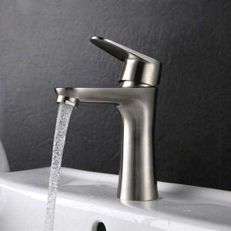 Robinet - Acier Inoxydable - Eau Chaude et Froide - 154x130mm (1/5)