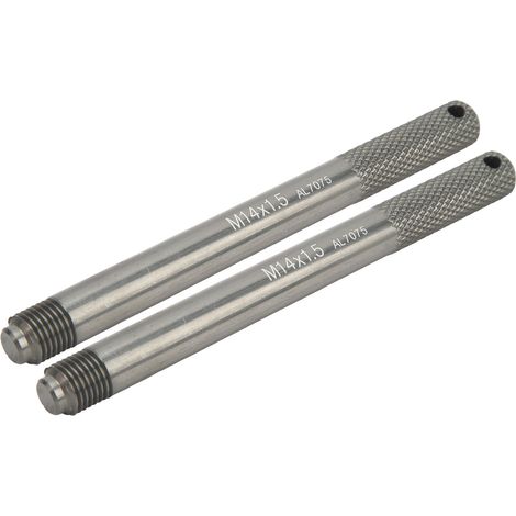 2-teiliges Radzentrierstift-Set mit Radaufhängungsstiften und Felgenbolzen-Führungswerkzeug für die Autoreifenreparatur M14 x 1,5 (1/5)