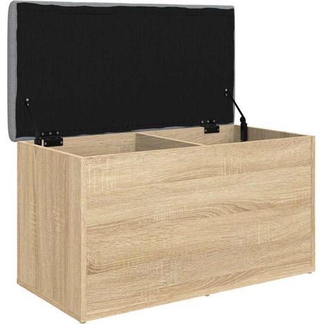 Storage Bench Sonoma Oak 82x42x45 cm Engineered Wood vidaXL