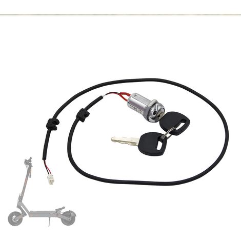 Scooter accessories compatible with Kukirin G4 ignition lock with key, parking, throttle cut-off control lock (1/4)