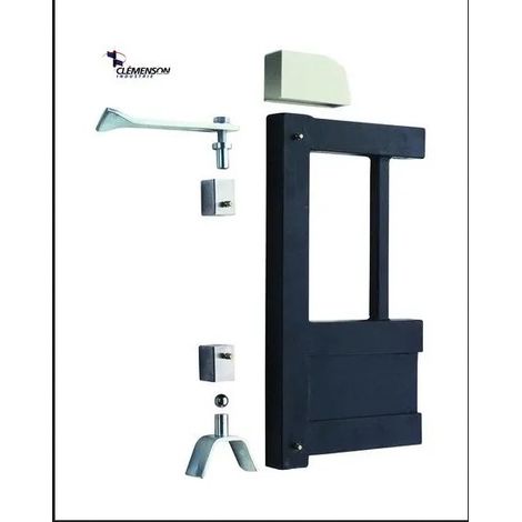 Deco Fer Forge – Pivot à sceller pour tube 30 mm – Acier zingué – Capacité 100 kg – Graisseurs M6 – Articulation sur bille