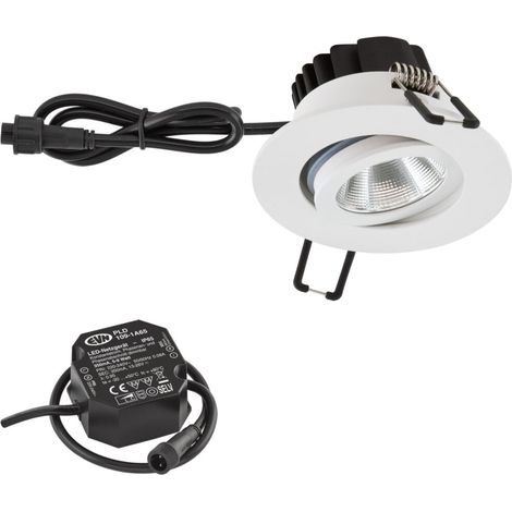 EVN Lichttechnik P-LED Deckeneinbauleuchte 3000K IP65 230V ws PC650N60102