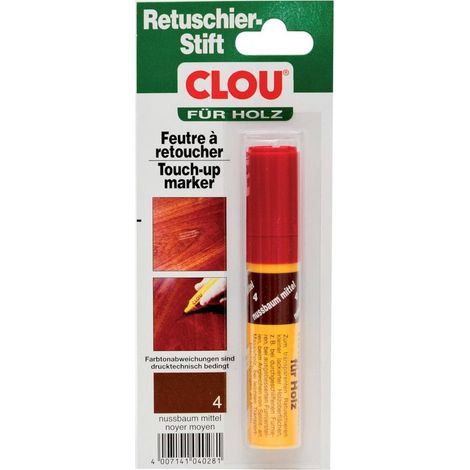 Clou Retuschierstift nussbau mittel Holzpaste & Holzkitt (1/3)
