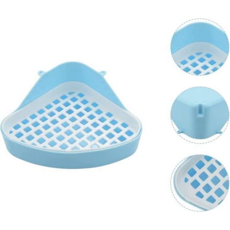 Bac à litière - Toilette Lapin - Panneaux d'isolation - Déflecteur latéral - Pour petits rongeurs (1/4)