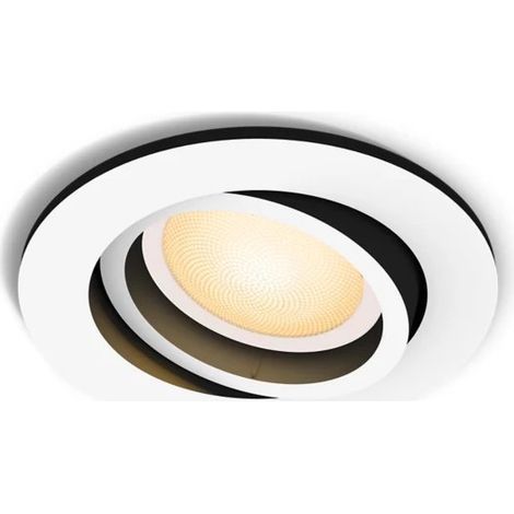 Philips Hue Milliskin Spot encastrablé Rond (Blanc) Lumière blanche chaude à froide - White Ambiance