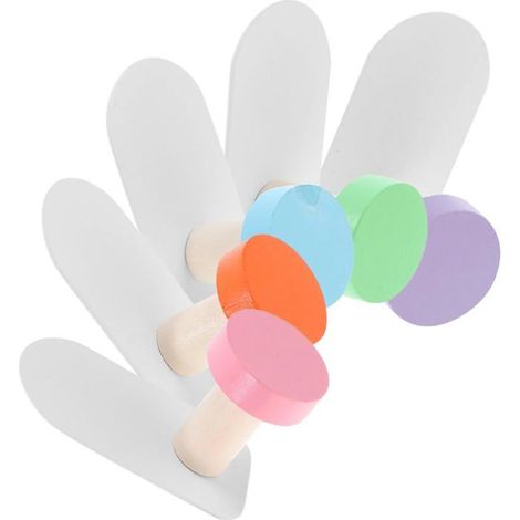 5 crochets muraux colorés autocollants pour garçon, patères déco pour manteaux, chapeaux et serviettes, pose facile (1/5)