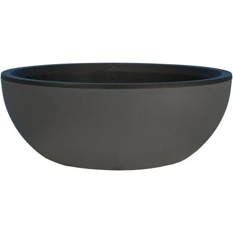 RIVIERA - Coupe pot de fleurs - granit D40 - gris
