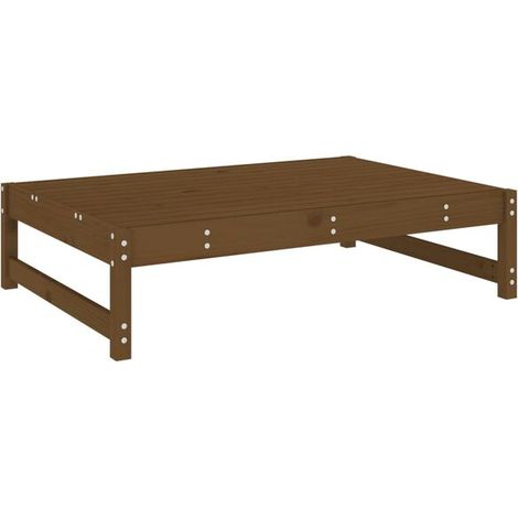 Tabouret de jardin 120 x 80 cm, en pin massif couleur miel (1/5)