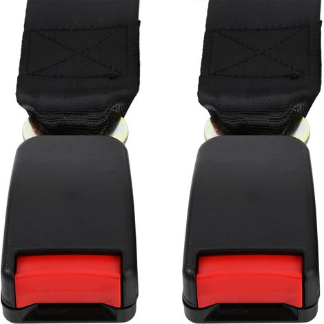 2 rallonges de ceinture de sécurité universelles 14" pour auto et camion avec boucle (1/5)
