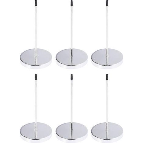 Porte-fourchettes en acier inoxydable pour menus, idéal pour le bureau (6 pièces) et le rangement des reçus. (1/5)