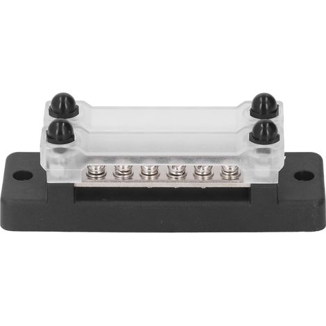 Répartiteur de courant 12-48V 150A noir anticorrosion, barre omnibus pour voitures, camions, camping-cars et bateaux (1/5)