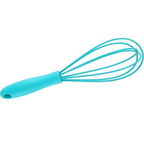 Mini Fouet en Silicone Bleu, Batteur à œufs portatif, mélangeur à crème pour la Cuisson, Outils de Cuisine, Outil de mélange Manuel pour Un Usage Domestique (1/5)