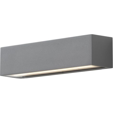 WILLY Applique Biemissione con attacco E27, Potenza 15W, IP54, Struttura Grigia in Alluminio pressofuso - Rossini Illuminazione (1/3)