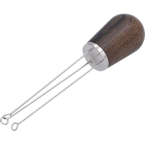 Kaffeerührer aus Edelstahl, Nadelform, Kaffeepulververteiler, Kaffeeverteilungswerkzeug, Chacate Preto (1/5)