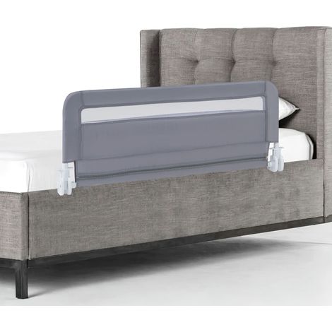 COSTWAY Toddlers Bed Rail Guard 100cm Foldable Baby Bed Rail-Grey