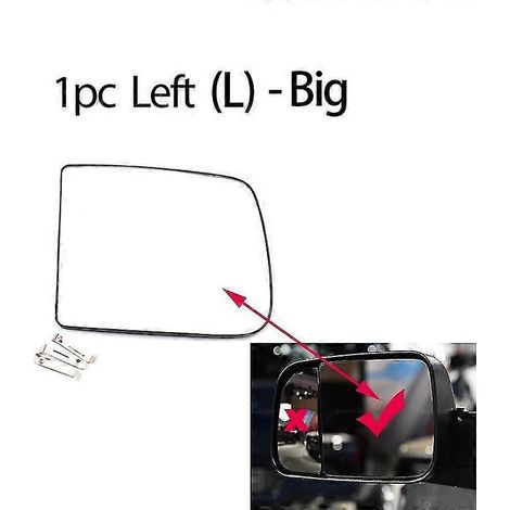 Beheizbares Außenspiegelglas für Dodge Ram 1500, 2500, 3500, 4500, 5500 (2010–2020) – 1 Stück links – Groß (1/5)