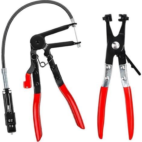 2-Piece Hose Clamp Pliers for Car and Exhaust Repair (1/4)