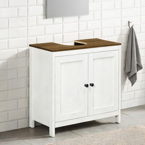 Meuble de salle de bain bianco en truciolare 60 x 30 x 60 cm (1/5)