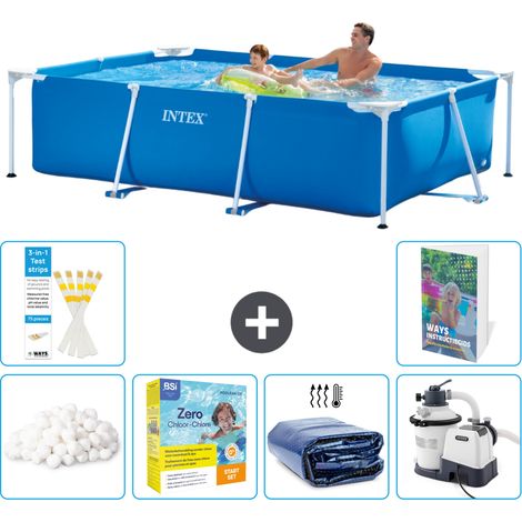 Rechteckiger Frame Pool - 260x160x65 cm - 7-teilig S75