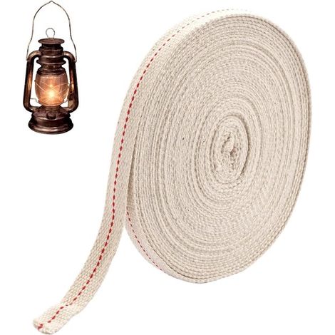 Mèche pour lampe à huile - 10 mètres - Largeur 13 mm - Mèche pour lampe à kérosène - Accessoire lampe (1/5)